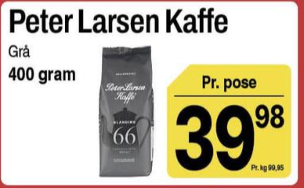 Peter Larsen Blanding 66, Kaffe Formalet