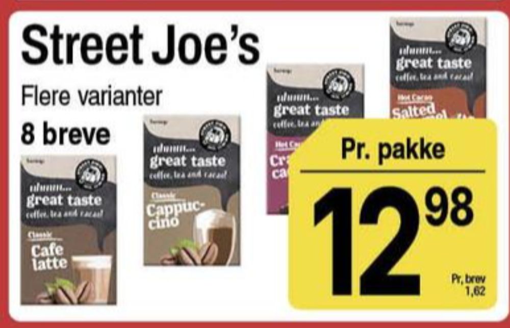 Street Joe's, Cafe Latte