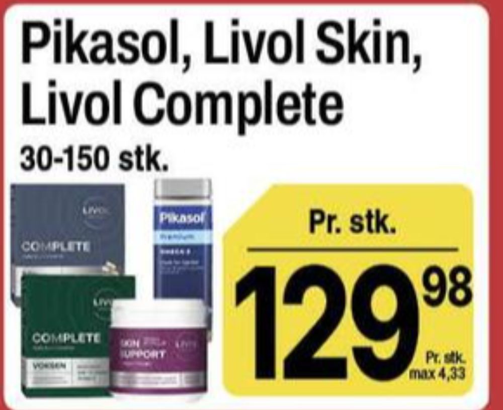 Livol Multi, Vitaminer