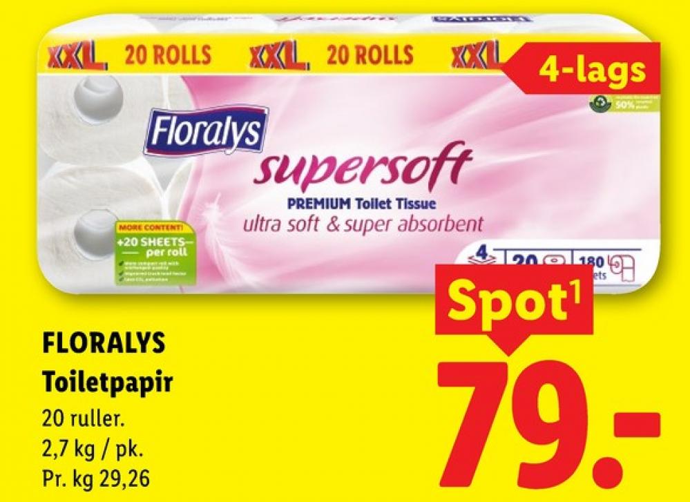 Floralys, Toiletpapir