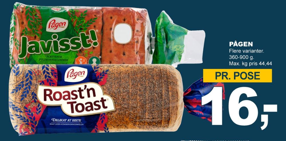 Pågen Javisst, Boller