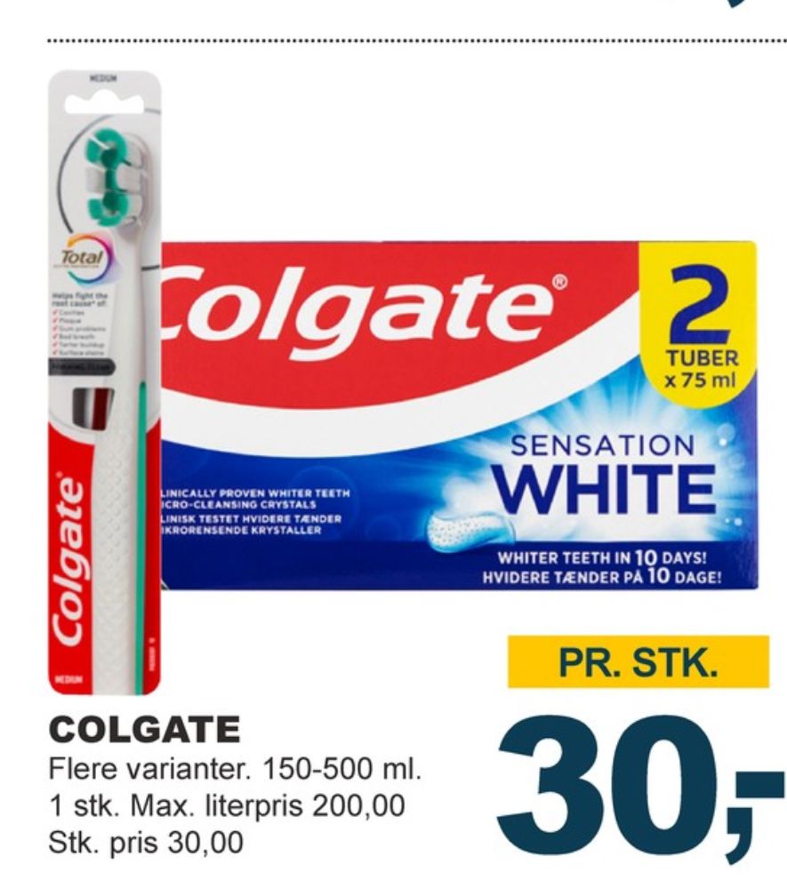 Colgate, Tandpasta