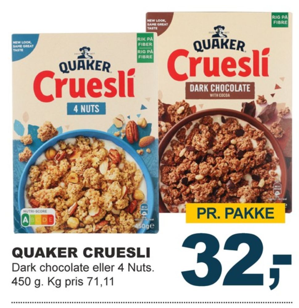 Quaker, Cruesli 4 Nuts