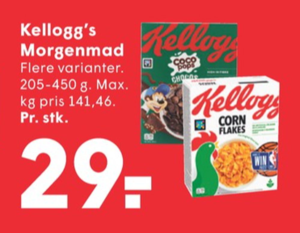 Kelloggs Coco Pops, Morgenmadsprodukt