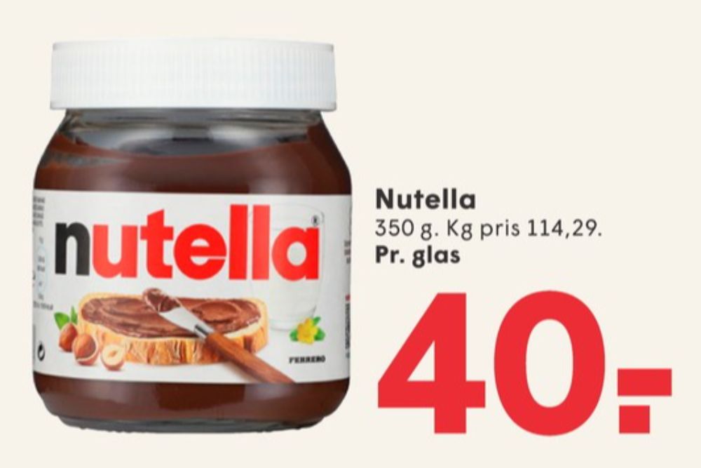Nutella, Smørepålæg