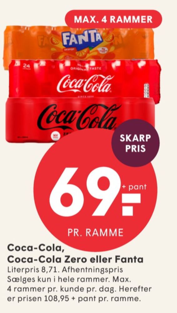 Coca Cola Zero, Cola 24 pk.