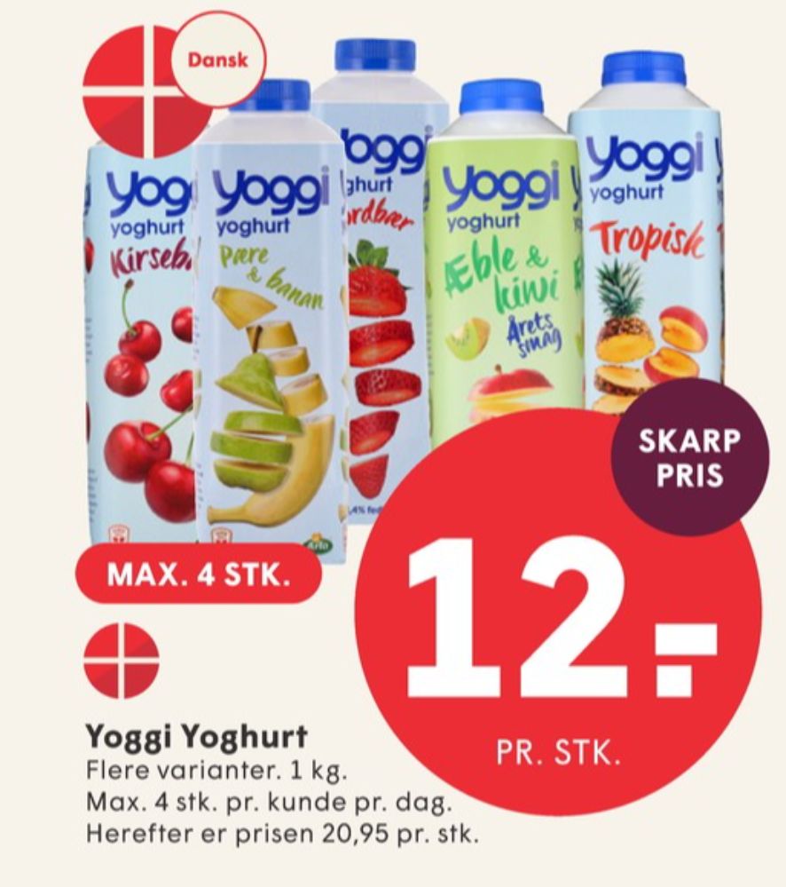 Yoggi, Jordbær Yoghurt 