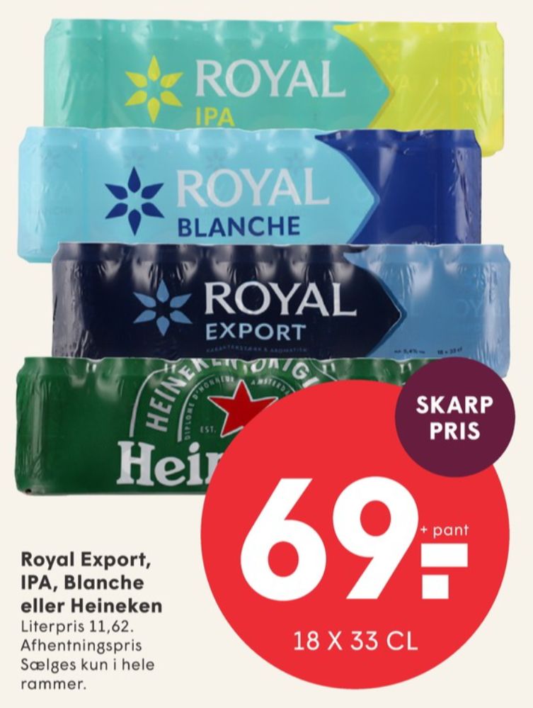 Royal Export, Øl 18 pk.