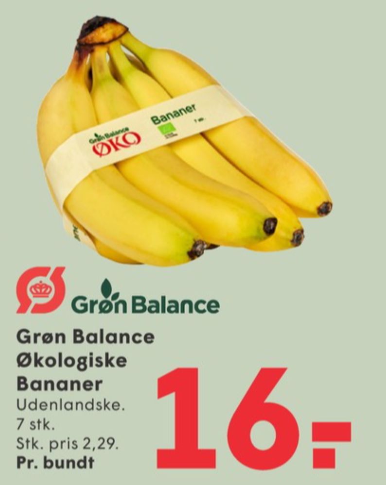 Grøn Balance, Bananer