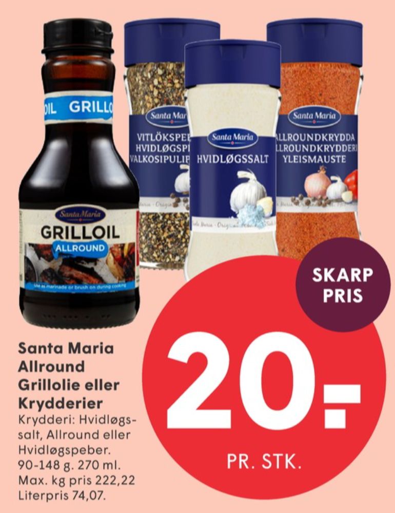 Santa Maria, Hvidløgssalt