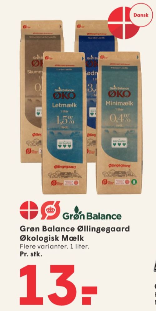 Grøn Balance Øllingegaard, Skummetmælk 0,1%