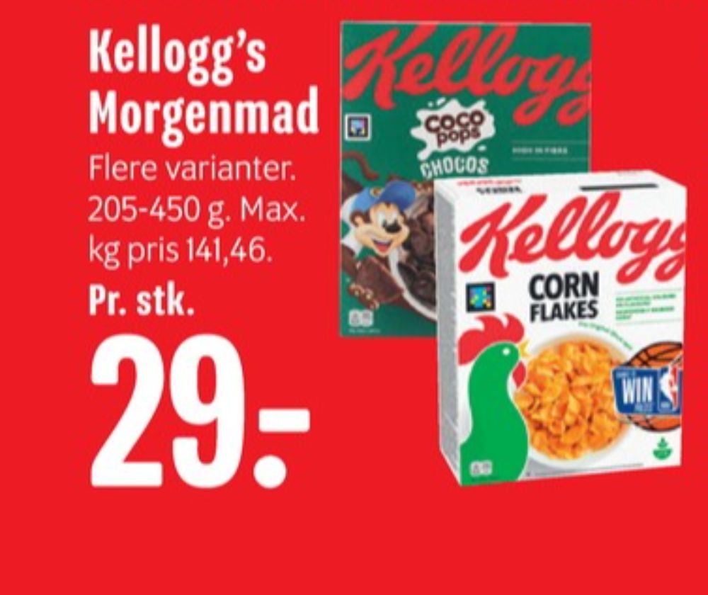 Kelloggs Coco Pops, Morgenmadsprodukt