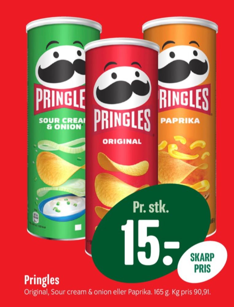 Pringles, Sour Cream & Onion Chips