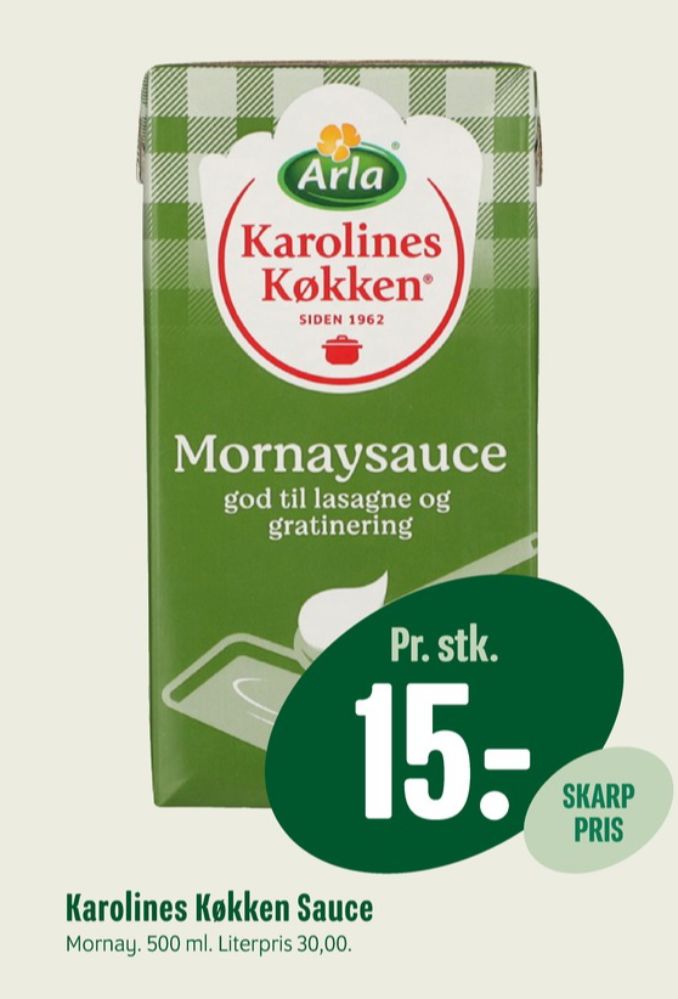 Karolines, Mornaysauce