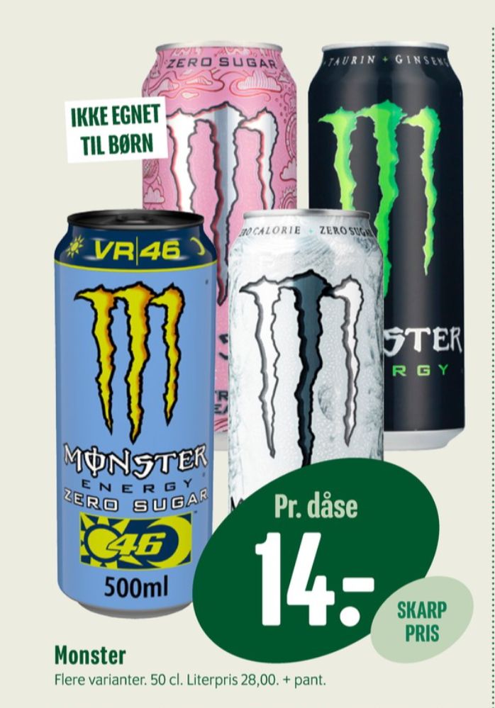 Monster Energy, Energidrik