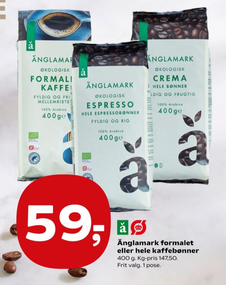 Änglamark Espresso, Kaffebønner