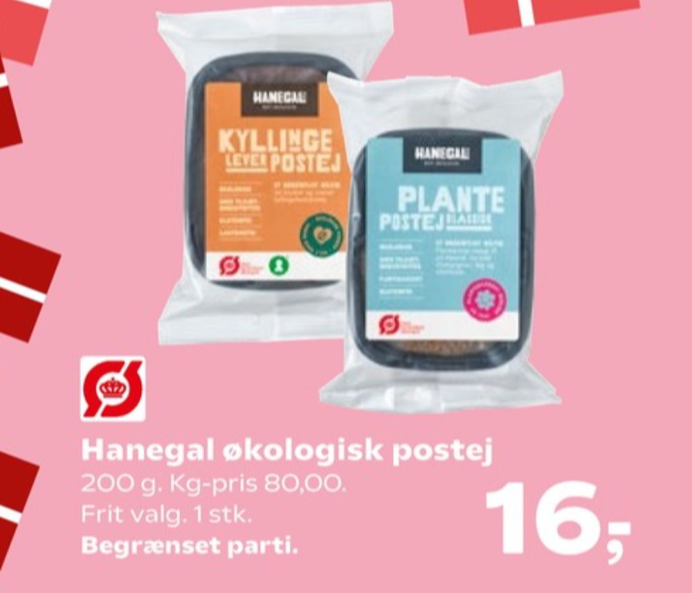 Hanegal, Plantepostej