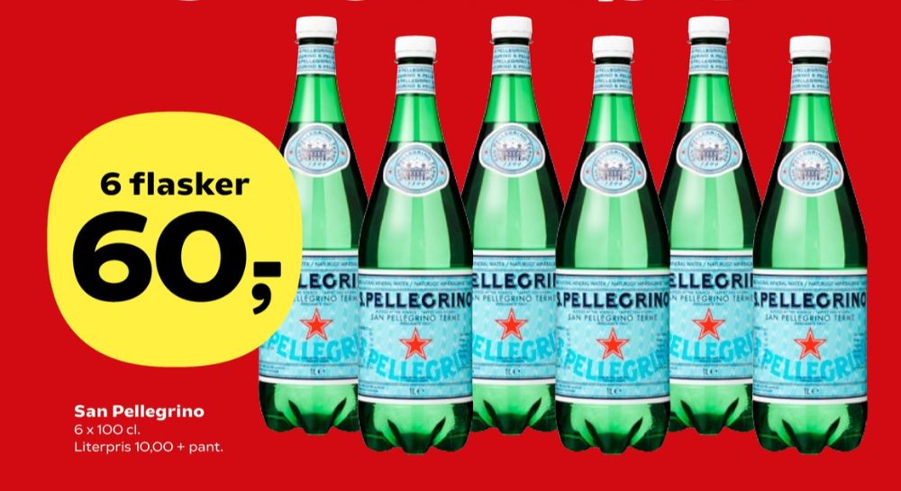 San Pellegrino, Mineralvand med brus 6 pk.