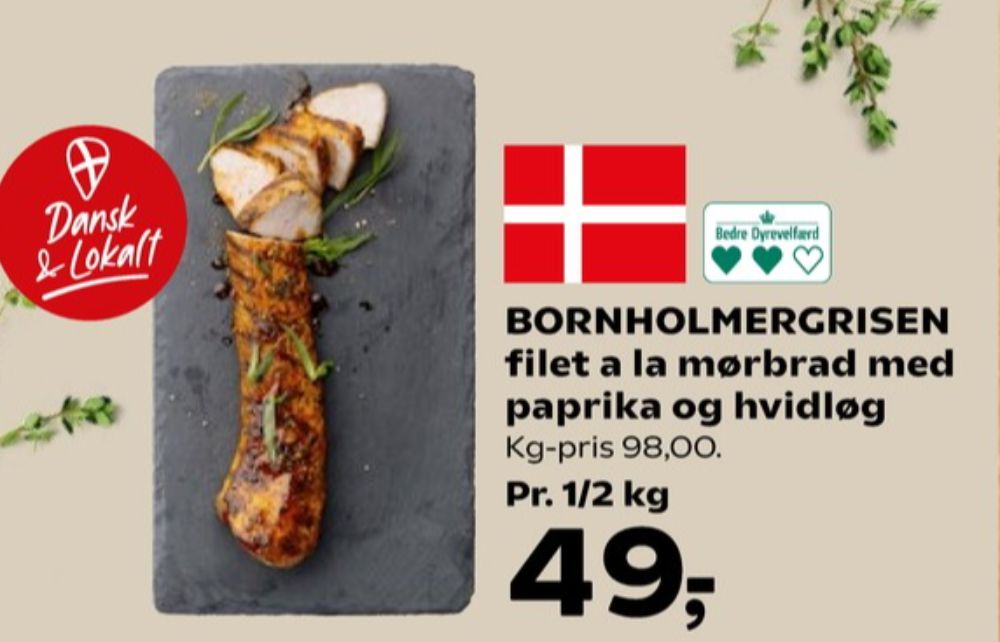 Bornholmergrisen, Grisefilet