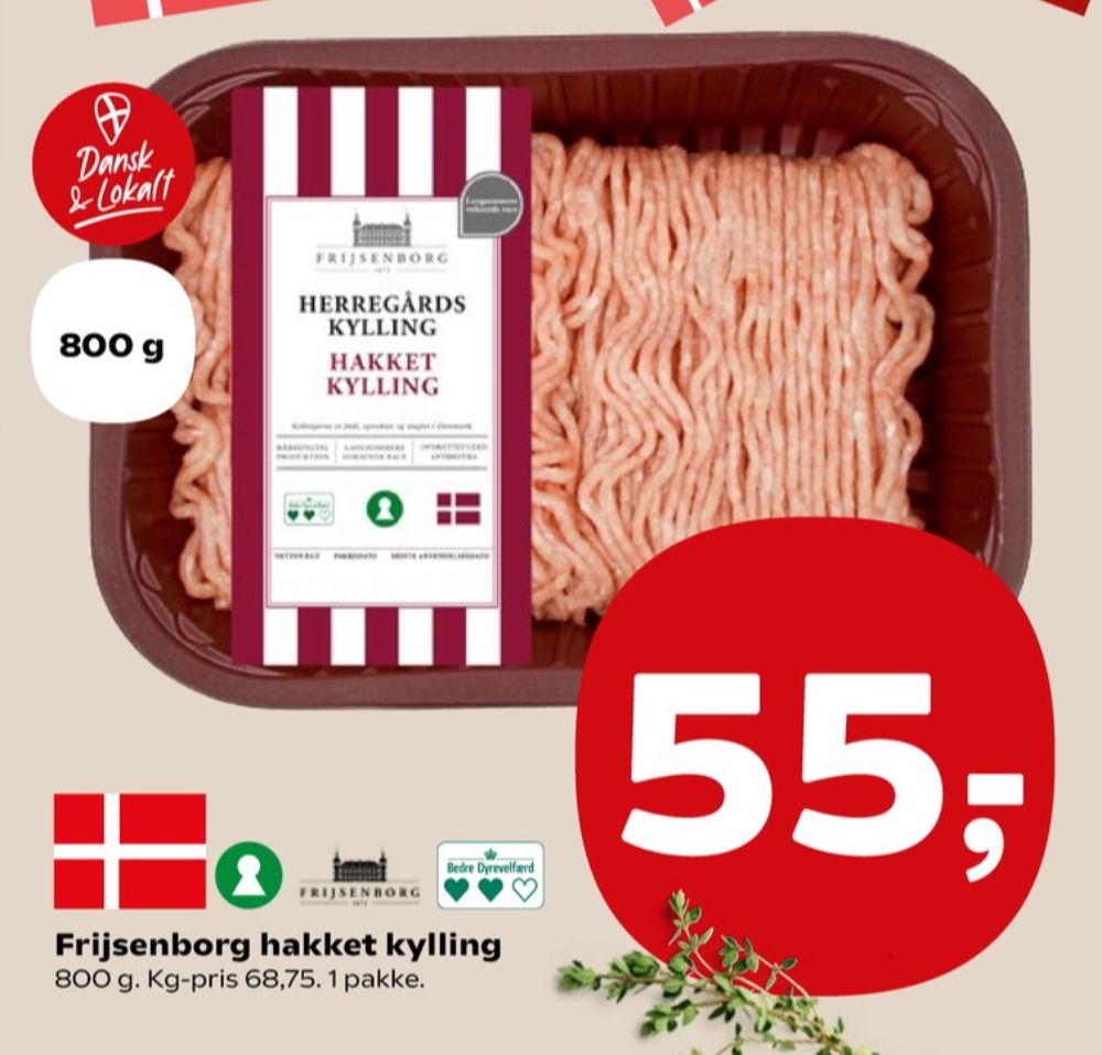 Frijsenborg, Hakket kylling 7-10%