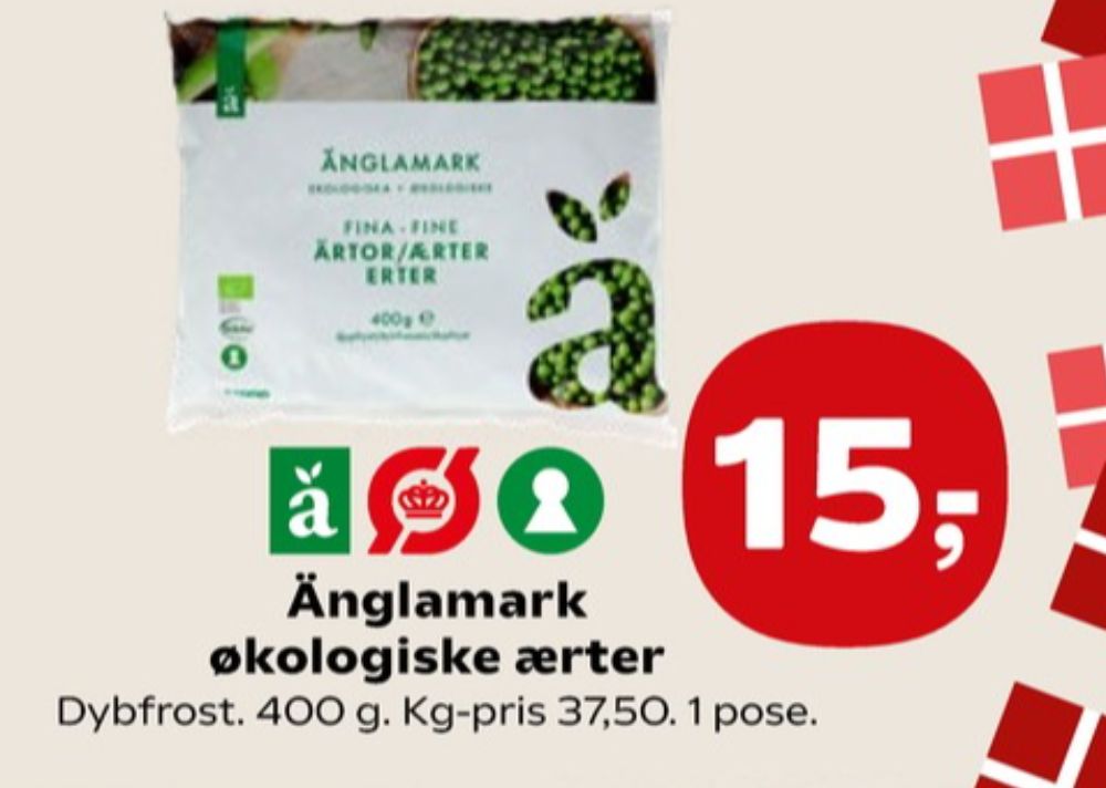 Änglamark, Ærter
