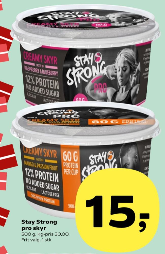 Stay Strong, Hindbær & Blåbær Skyr
