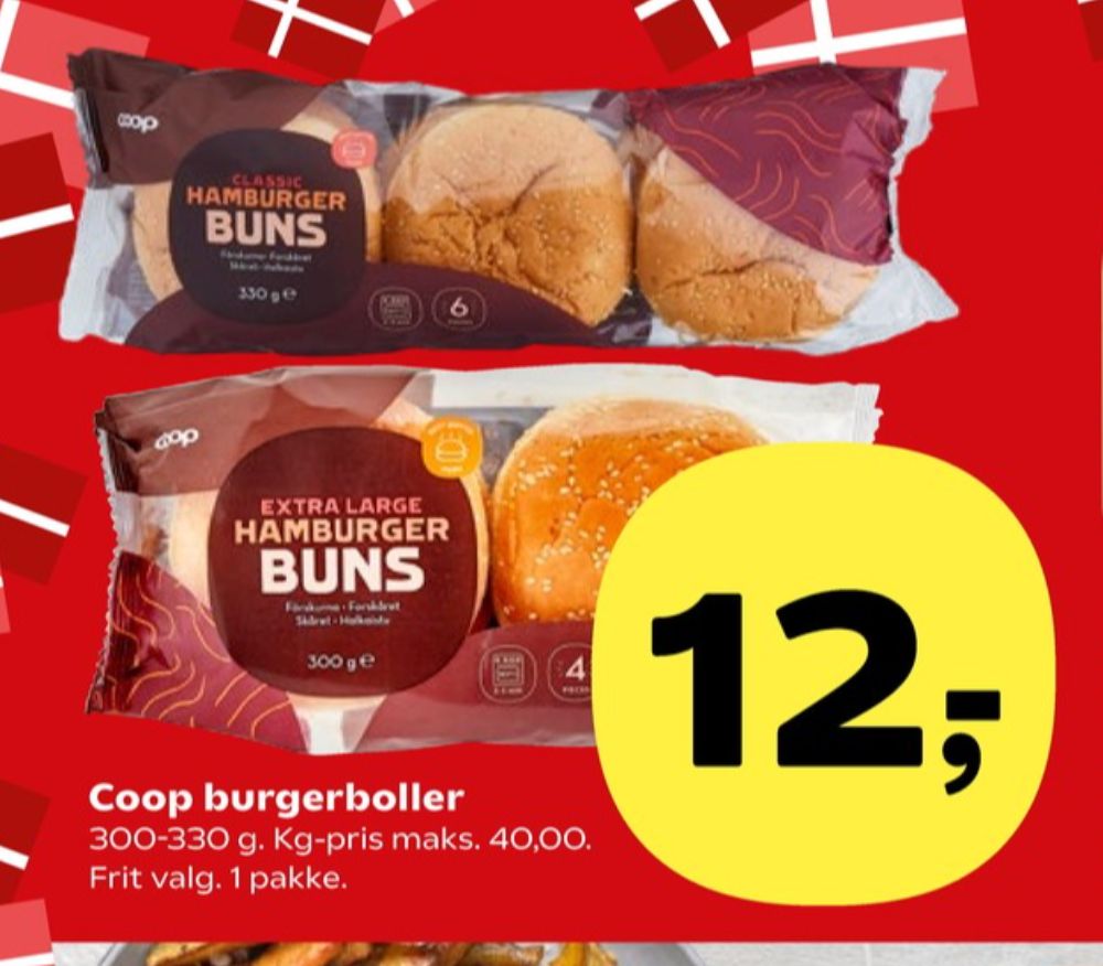 Coop, Hamburger Buns