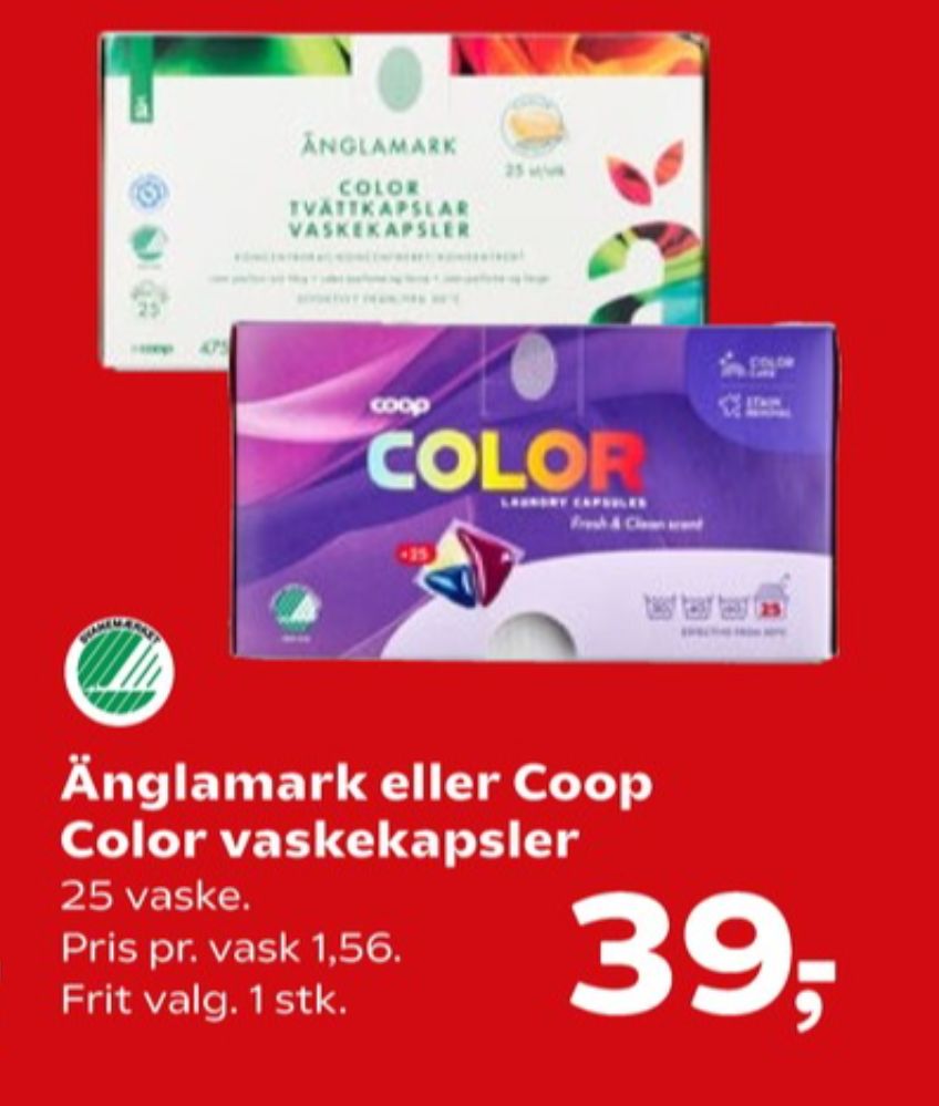 Änglamark, Vaskemiddel-tabs