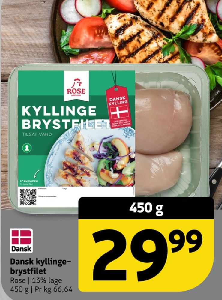 Rose, Kyllingebrystfilet