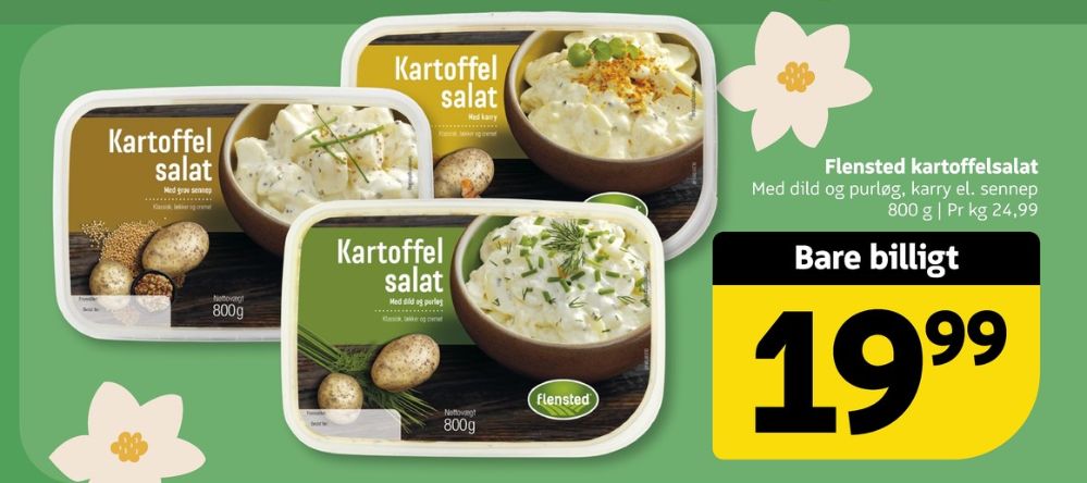 Flensted, Kartoffelsalat med Grov Sennep