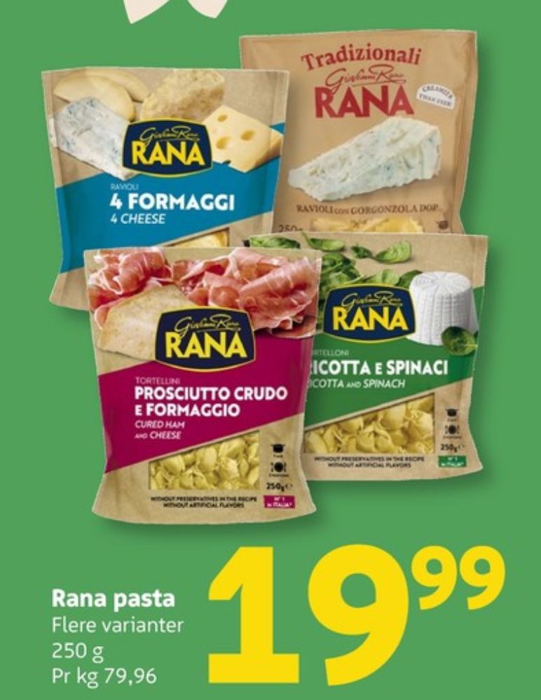 Rana, Tortelloni Ricotta E Spinaci