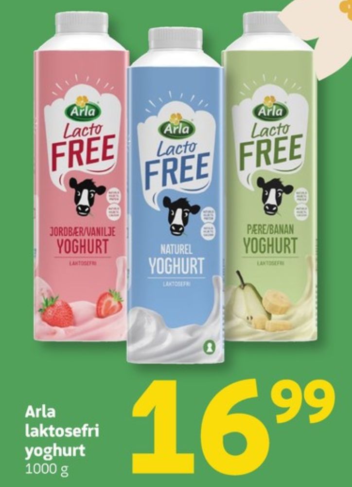 Arla Lacto FREE, Jordbær & Vanilje Yoghurt 
