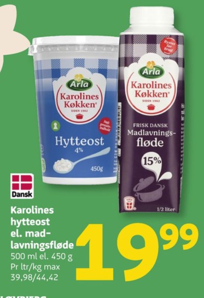 Karolines, Madlavningsfløde 15 %
