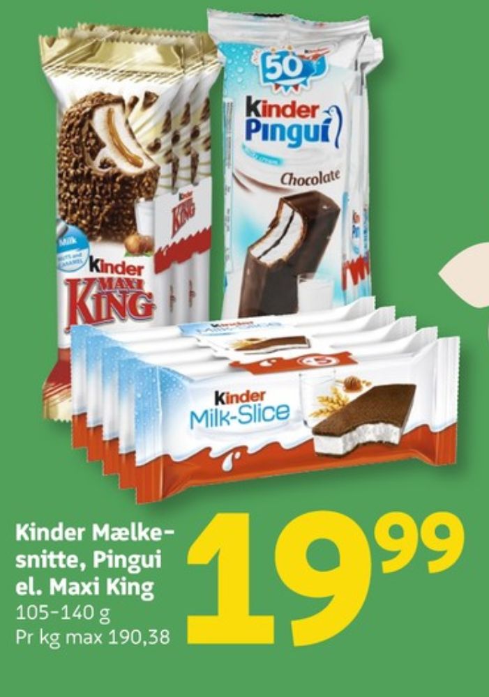 Kinder MilkSlice, Cool Snacks