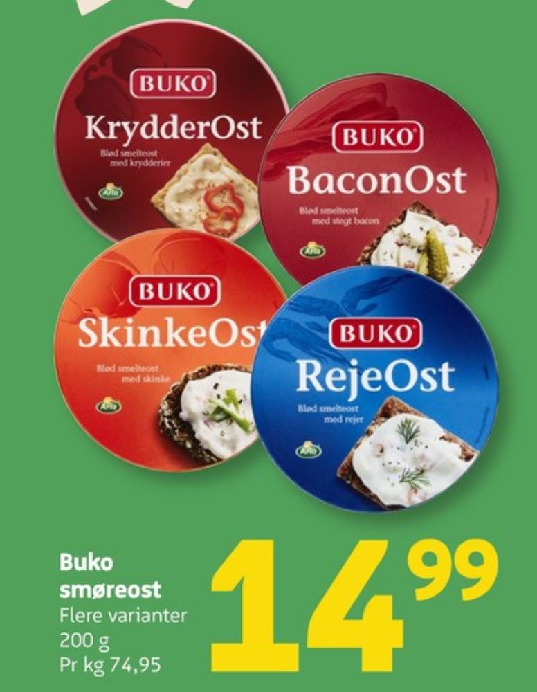 Buko Smelte, Smøreost Baconost