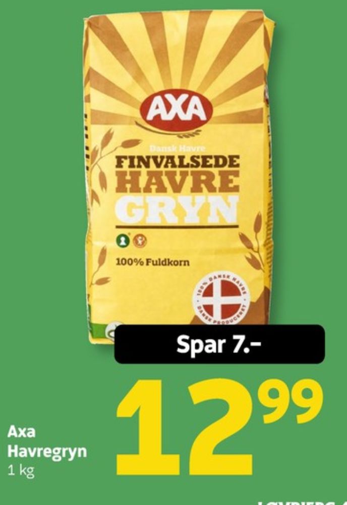 Axa, Finvalsede Havregryn 