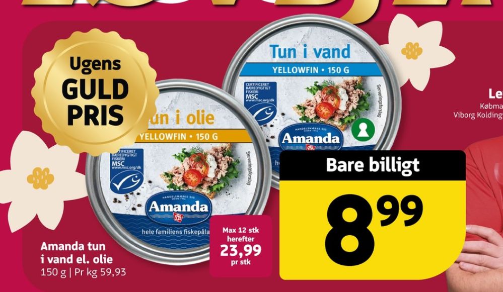Amanda Seafood, Yellowfin Tun i olie