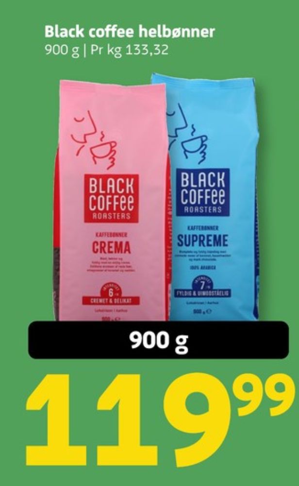 Black Coffee Supreme, Kaffebønner