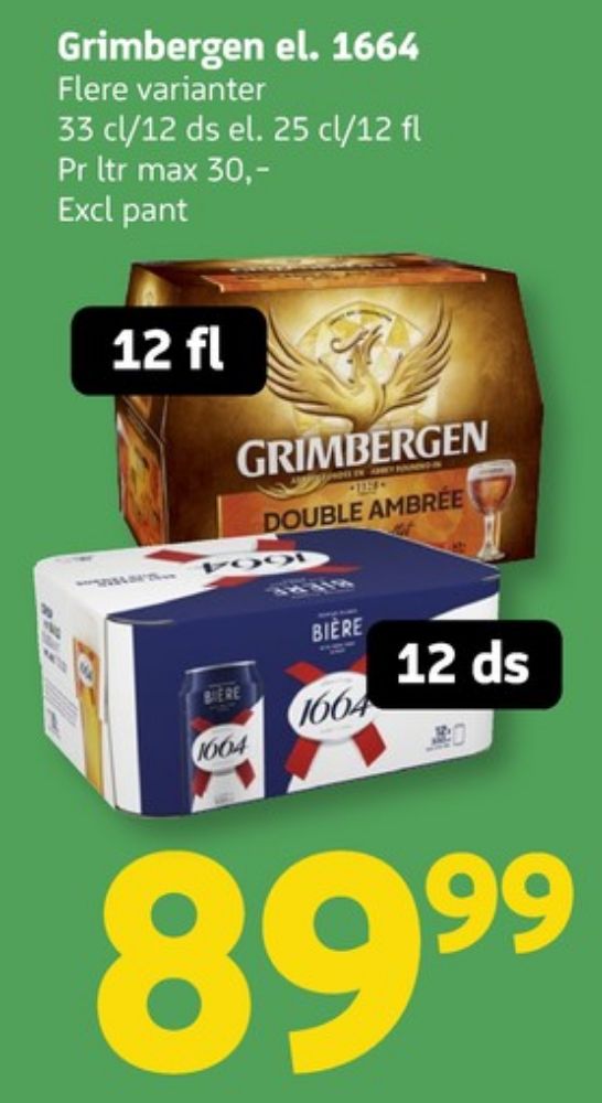 Grimbergen Double Ambrée, Specialøl 12 pk.