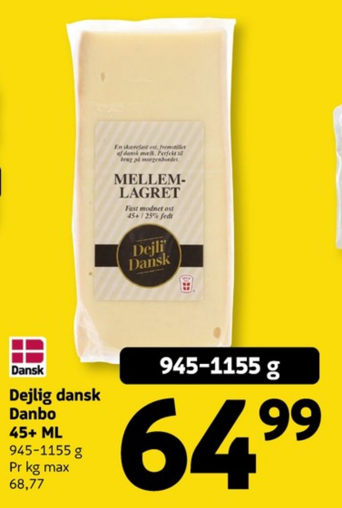 Dejli Dansk, Skæreost Mellemlagret