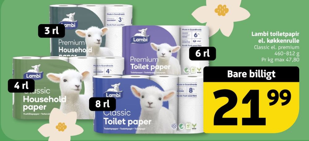 Lambi Classic, Toiletpapir