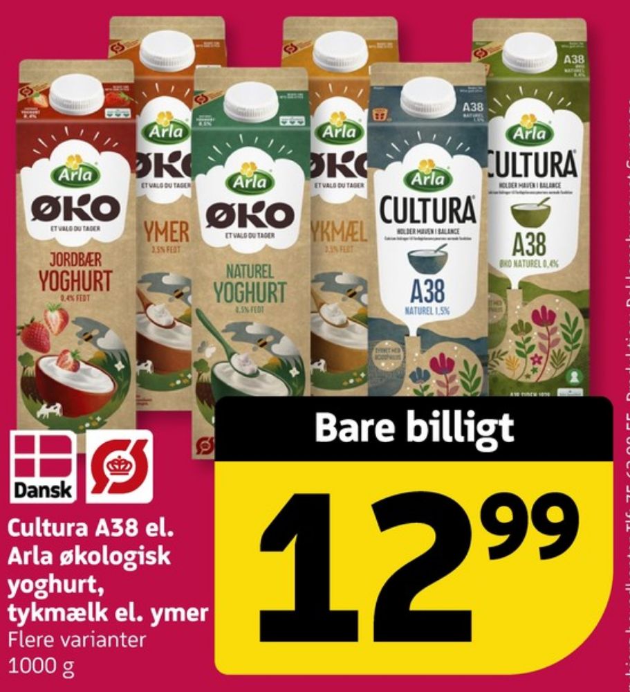 Arla, Jordbær Yoghurt 