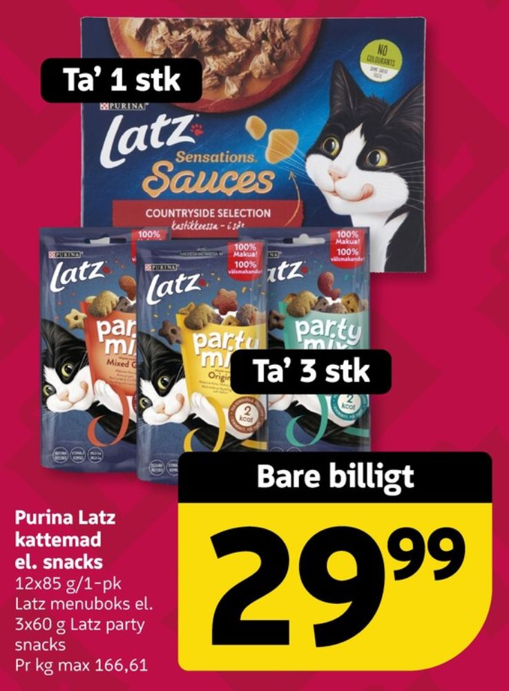 Purina Latz, Kattefoder