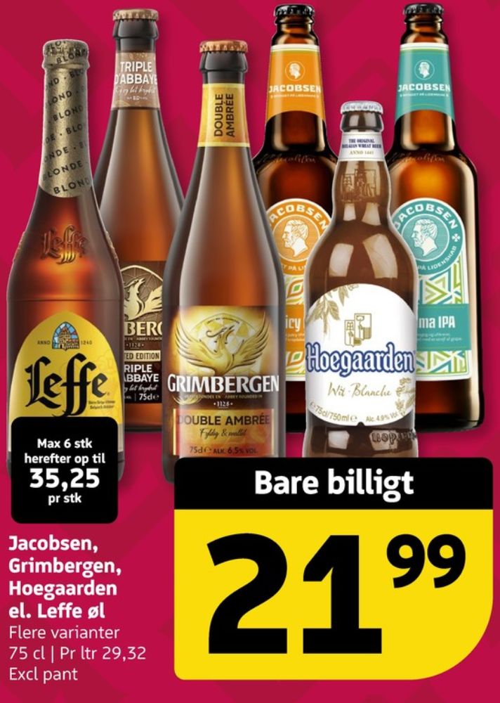 Grimbergen Double Ambrée, Specialøl