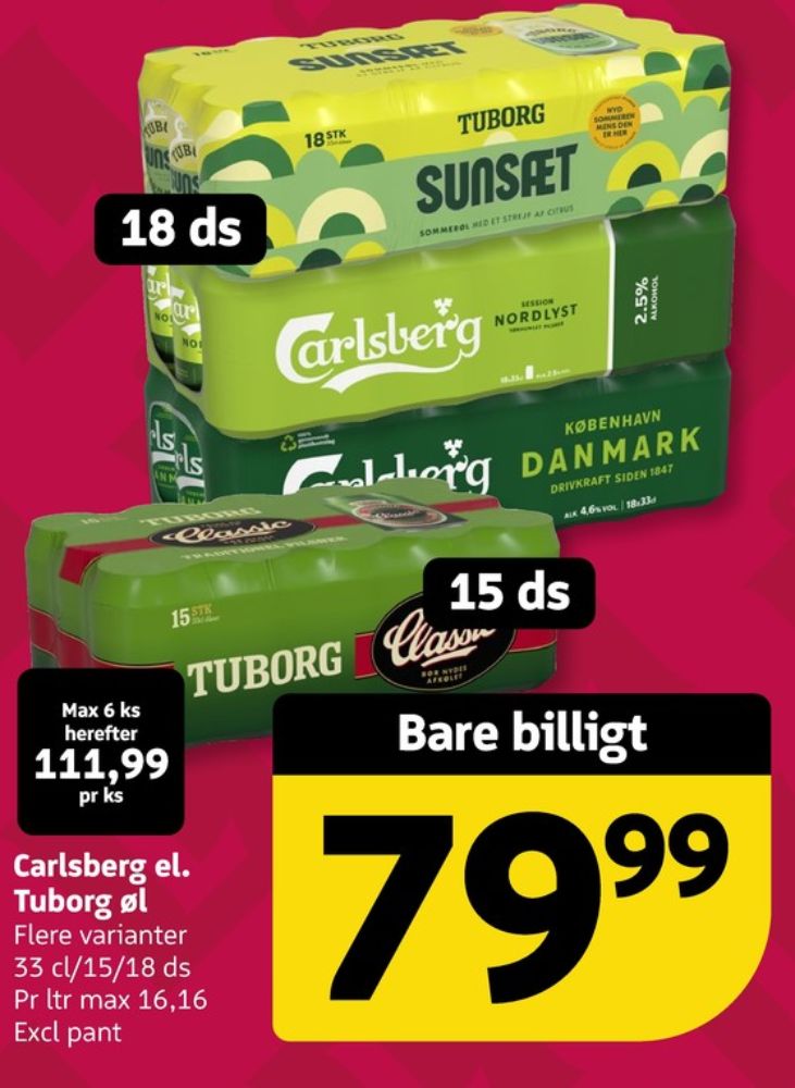 Tuborg Classic, Øl 15 pk.