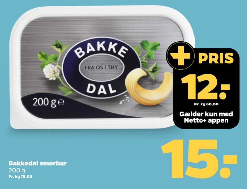 Bakkedal, Smørbar