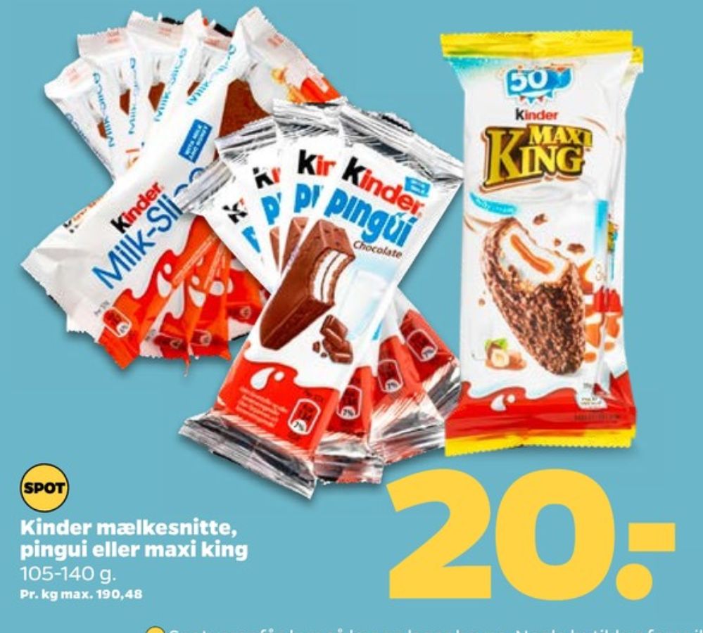 Kinder MilkSlice, Cool Snacks