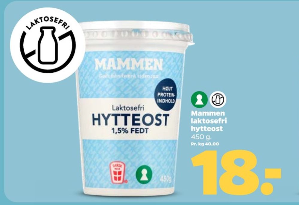 Mammen, Hytteost 1,5%