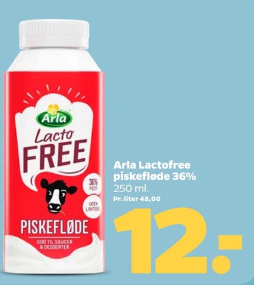 Arla Lacto FREE, Piskefløde