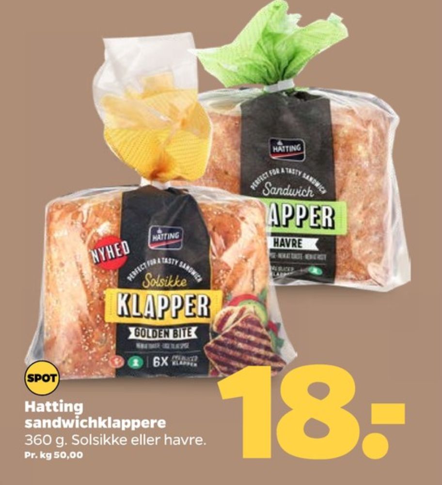 Hatting, Klapper Havre Sandwich 